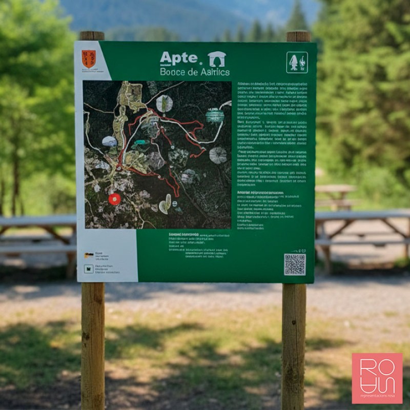 Cartell de Senyalització de Carretera: Disseny Robust i Informació Duradora amb Acabat Protegit